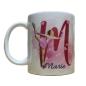 Preview: Tasse personalisiert Eiskunstlauf pink
